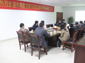合肥市檔案館領導蒞臨公司視察聲像檔案工作