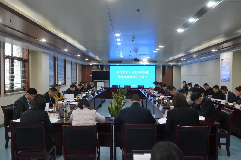 皖投置業(yè)公司召開黨的建設暨黨風廉政建設工作會議